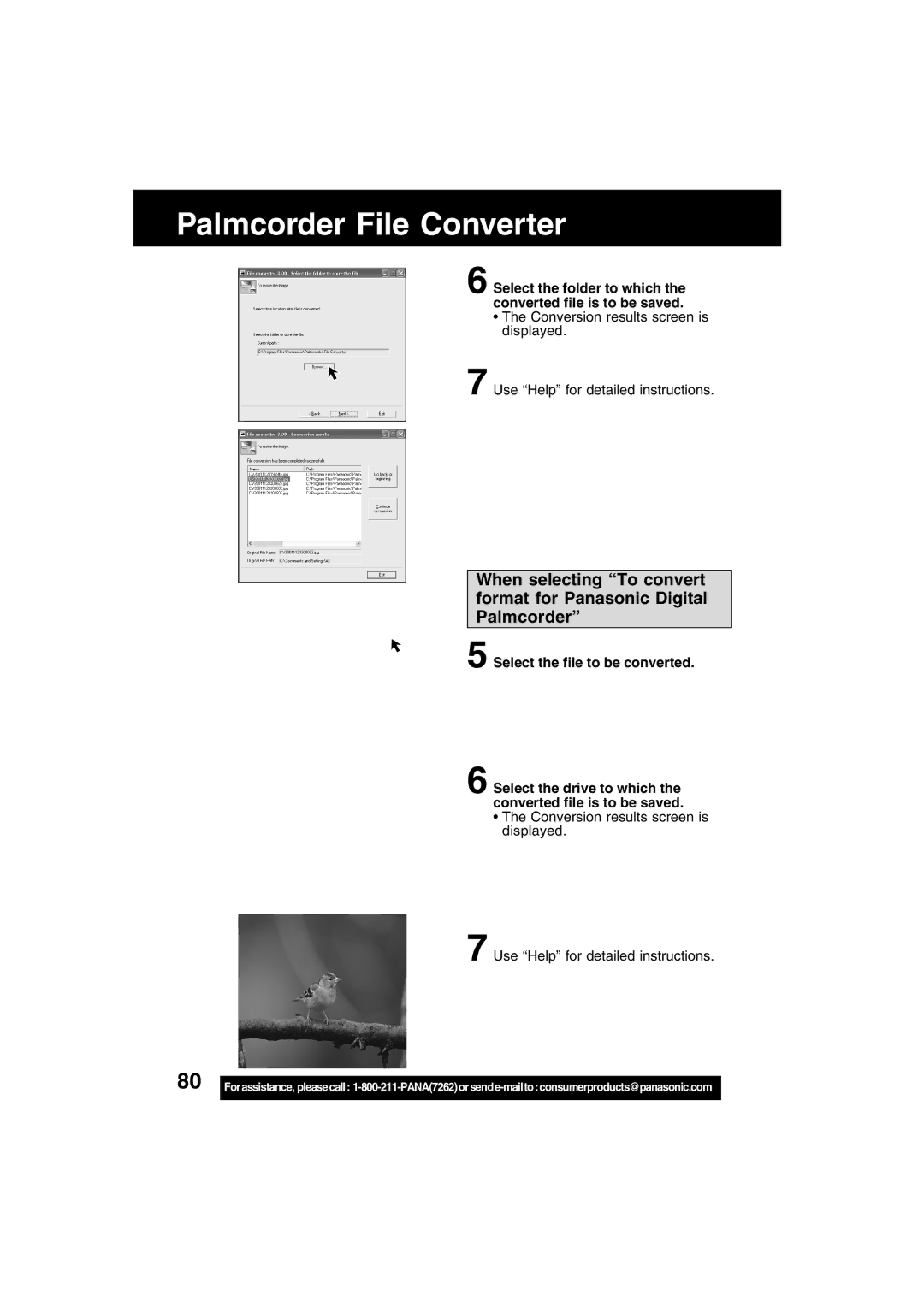 Panasonic PV-DV702 operating instructions Select the folder to which the converted file is to be saved 