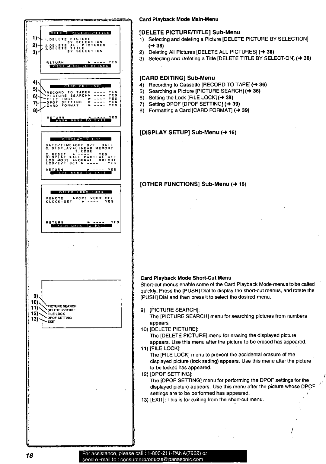 Panasonic PV-DV851, PV-DV901 manual 