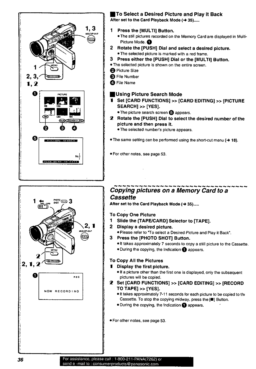 Panasonic PV-DV851, PV-DV901 manual 