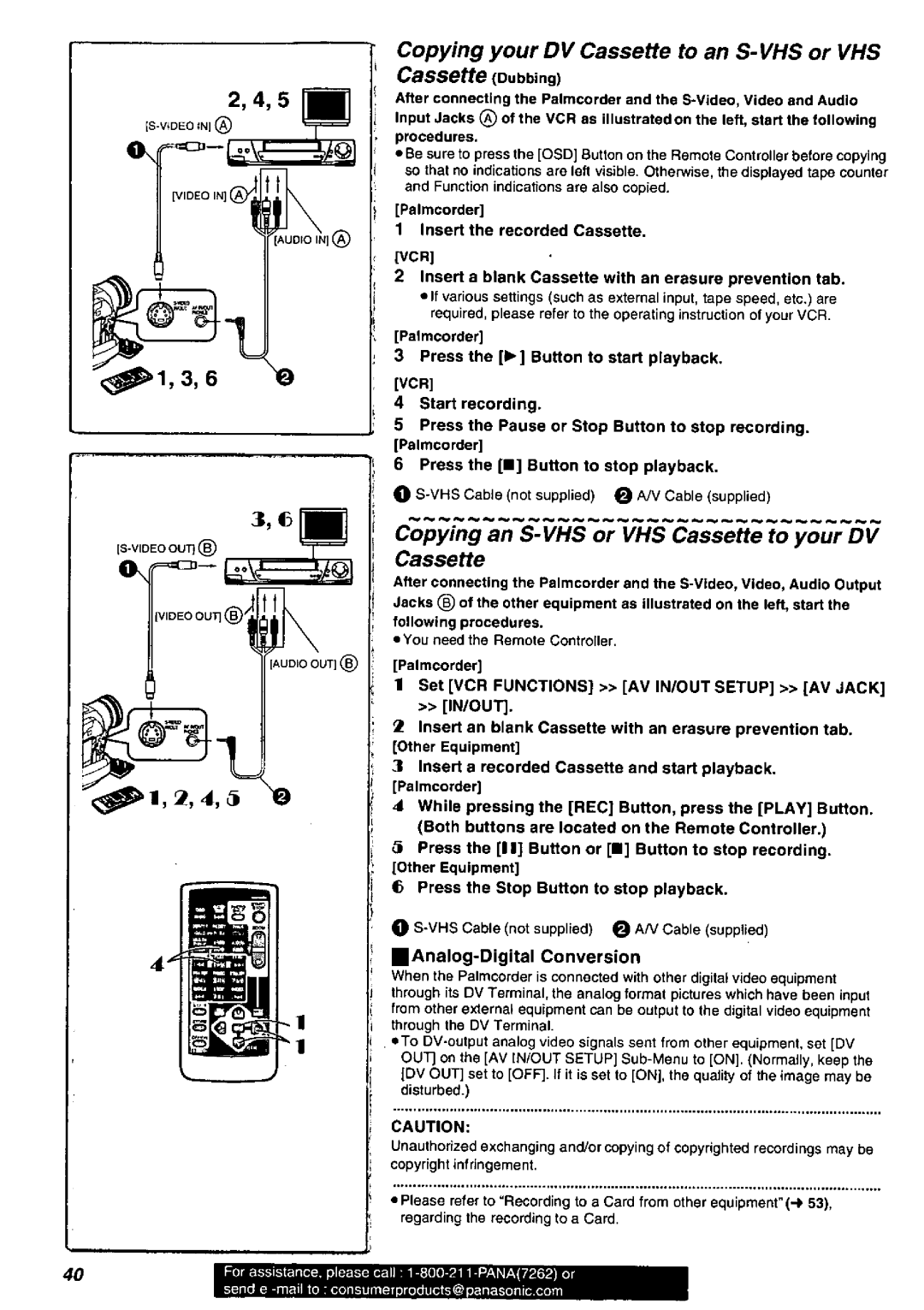 Panasonic PV-DV851, PV-DV901 manual 