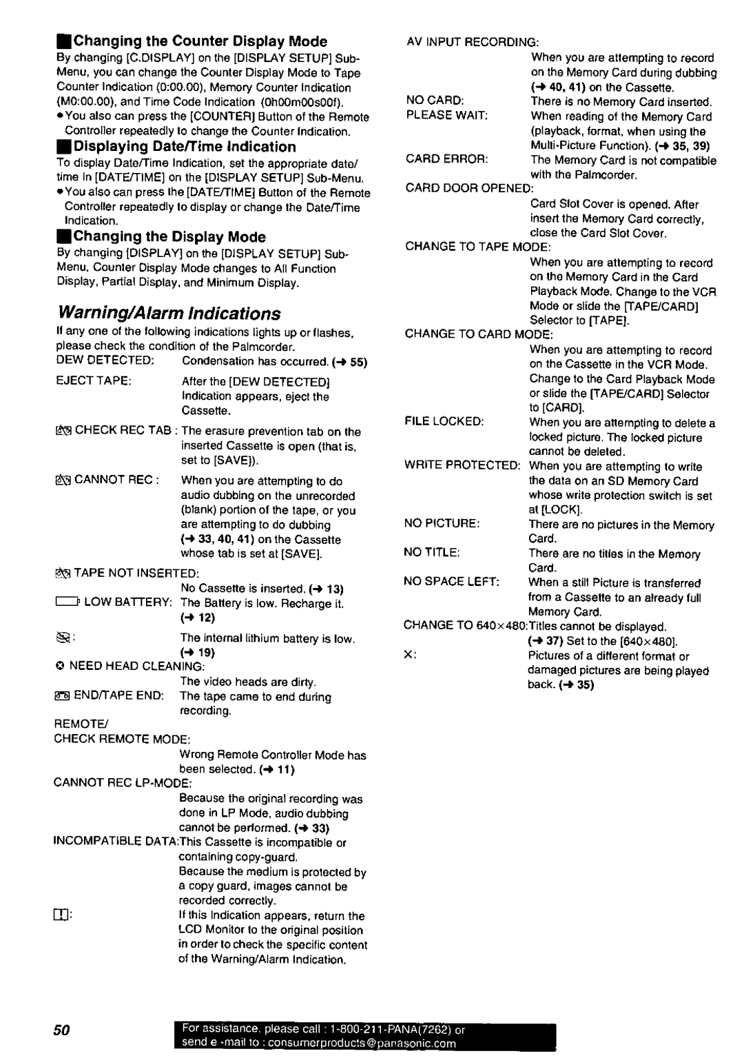 Panasonic PV-DV851, PV-DV901 manual 