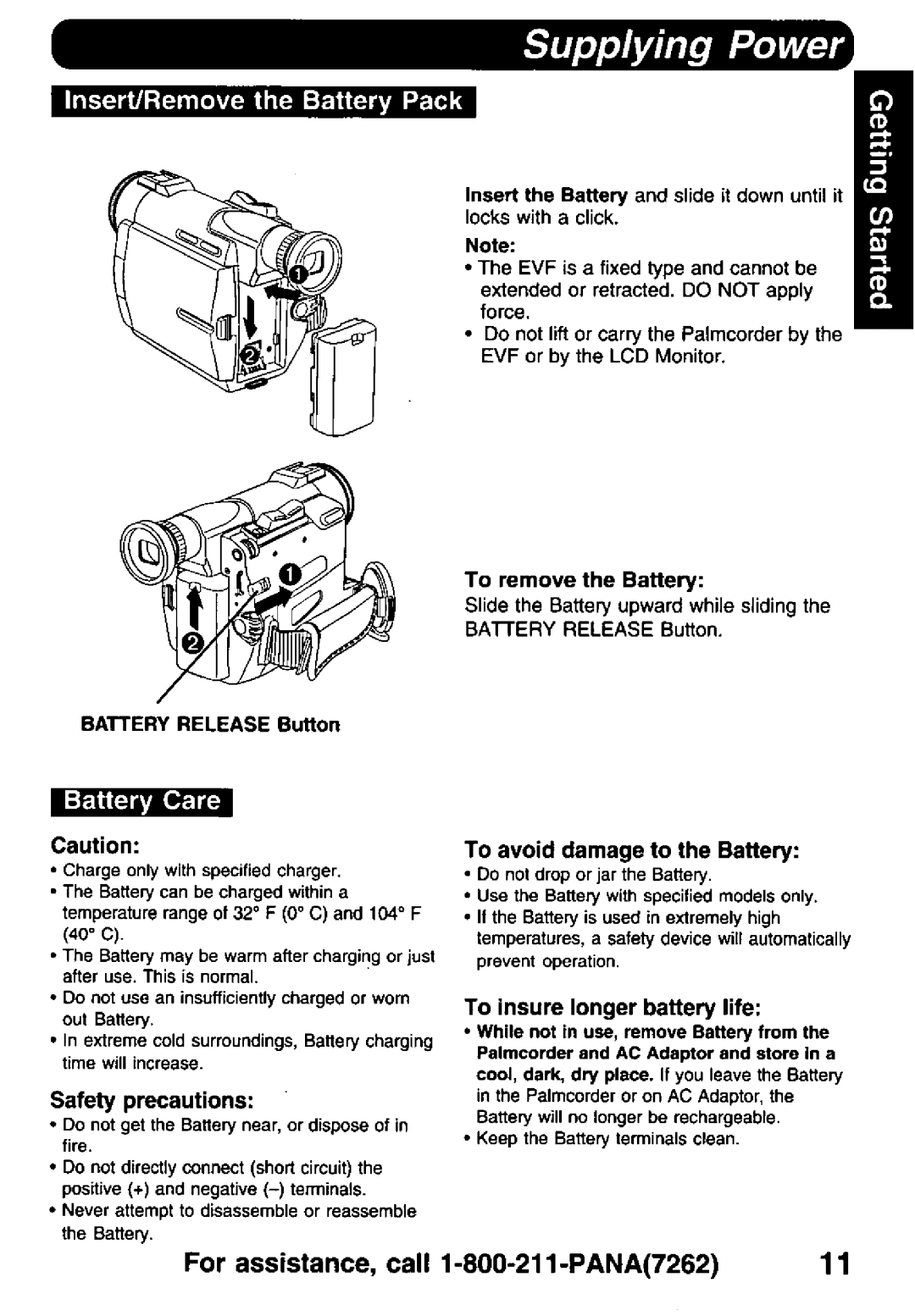 Panasonic PV-DV900 manual 