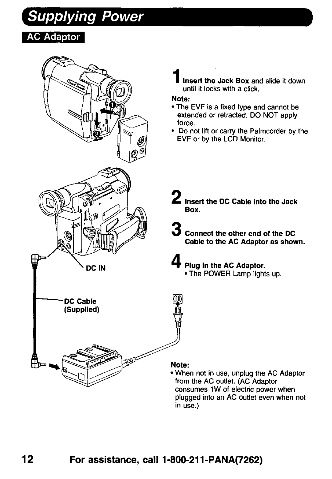 Panasonic PV-DV900 manual 