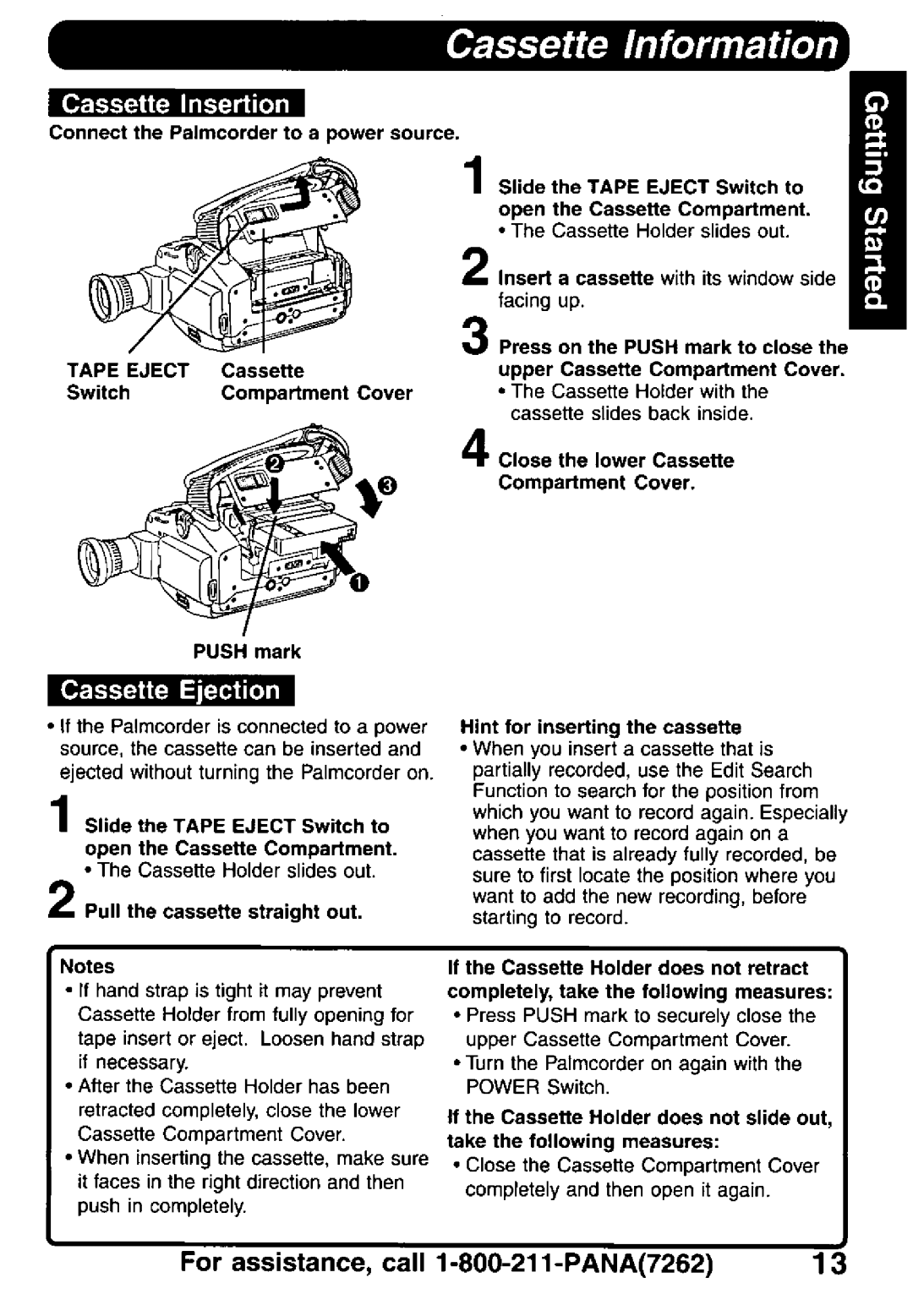 Panasonic PV-DV900 manual 