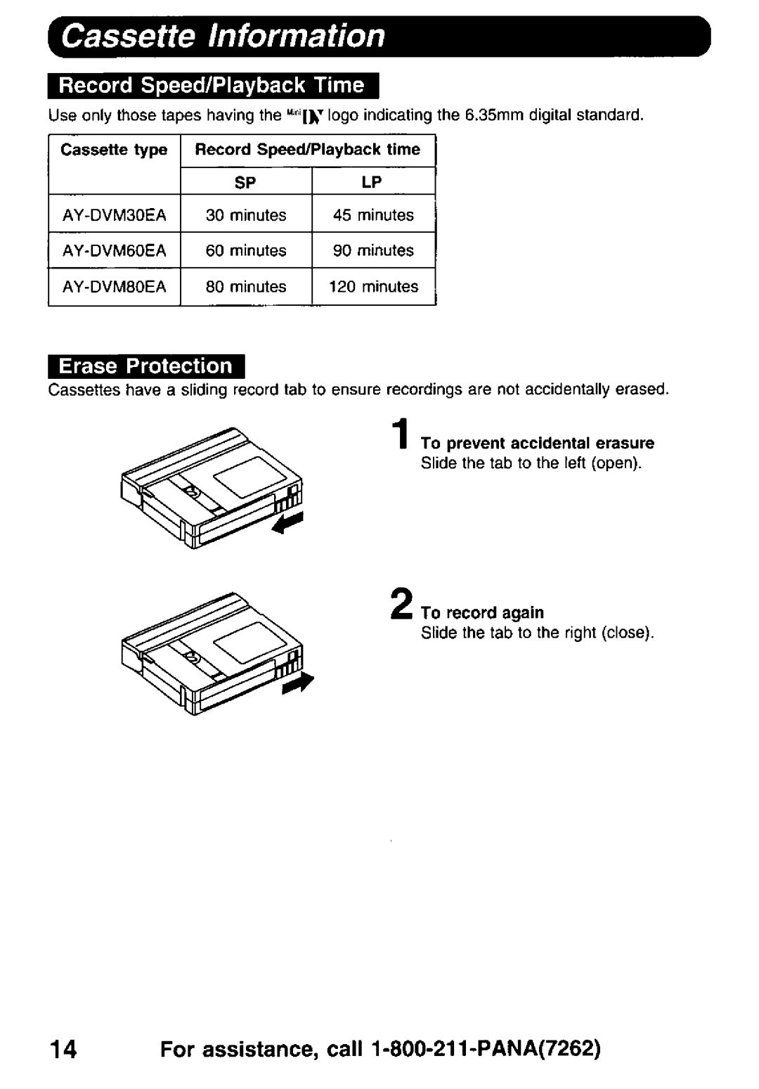 Panasonic PV-DV900 manual 