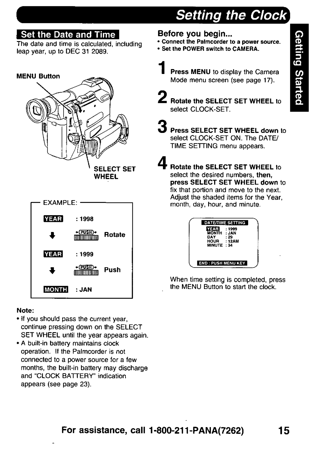 Panasonic PV-DV900 manual 