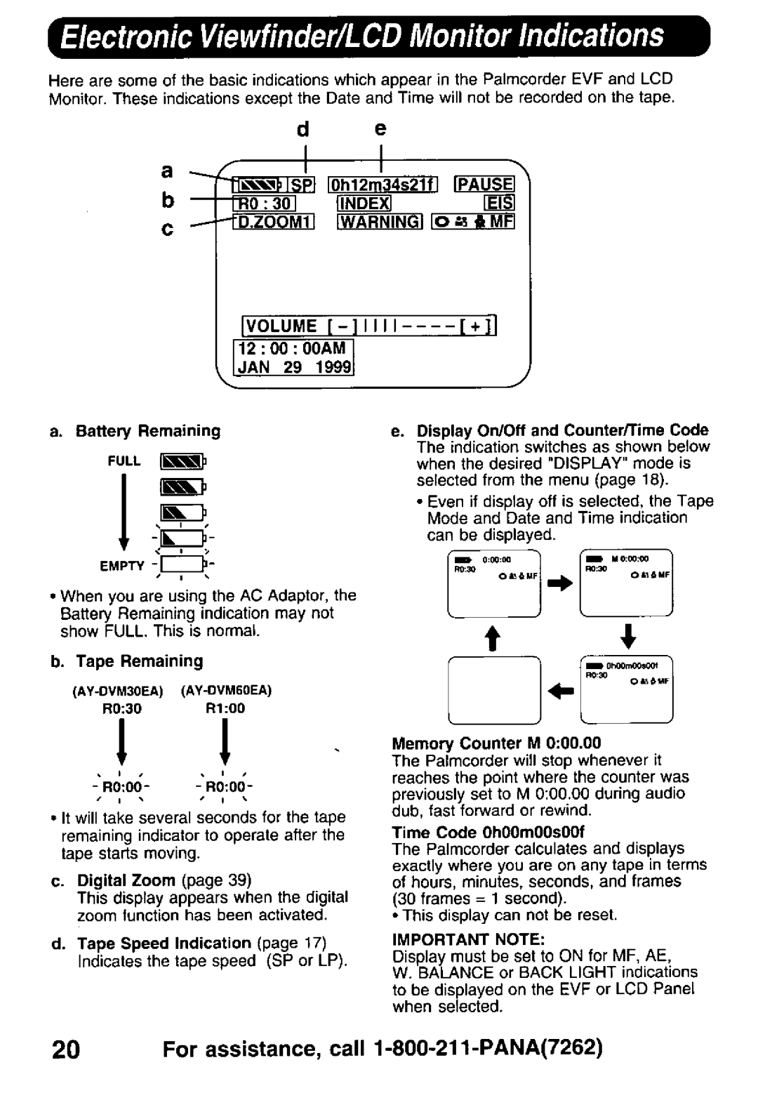 Panasonic PV-DV900 manual 