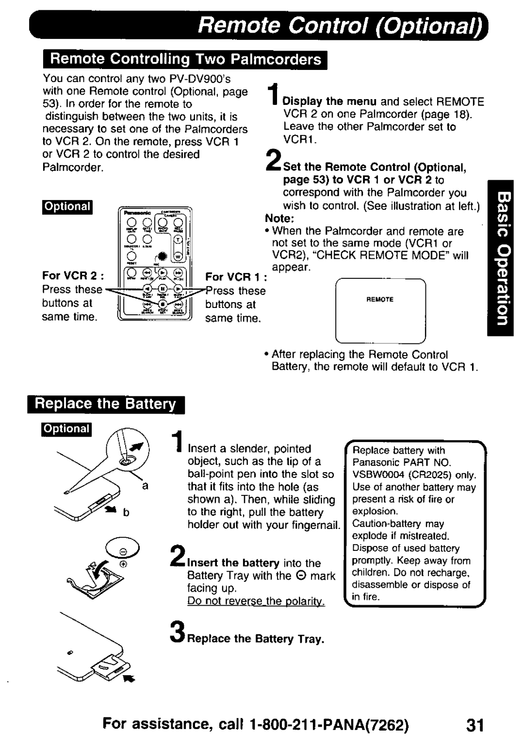 Panasonic PV-DV900 manual 