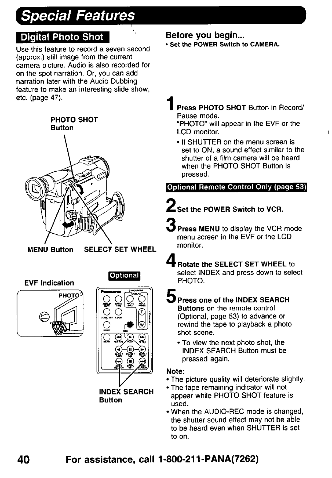 Panasonic PV-DV900 manual 