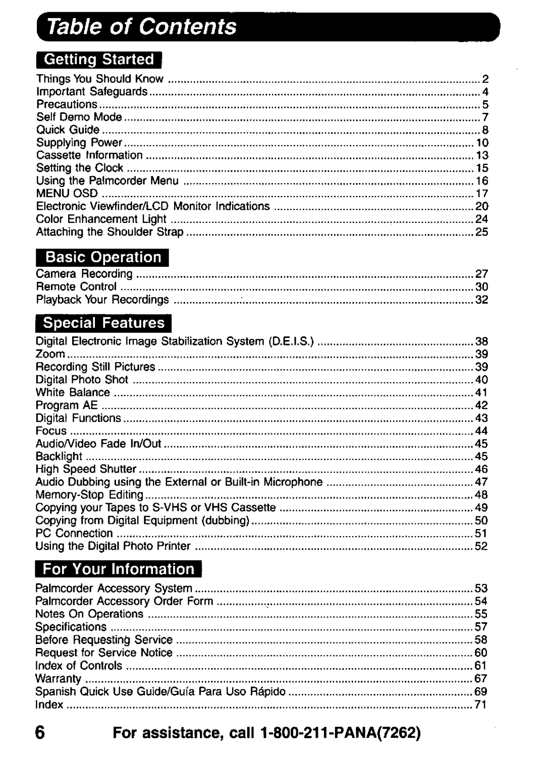 Panasonic PV-DV900 manual 