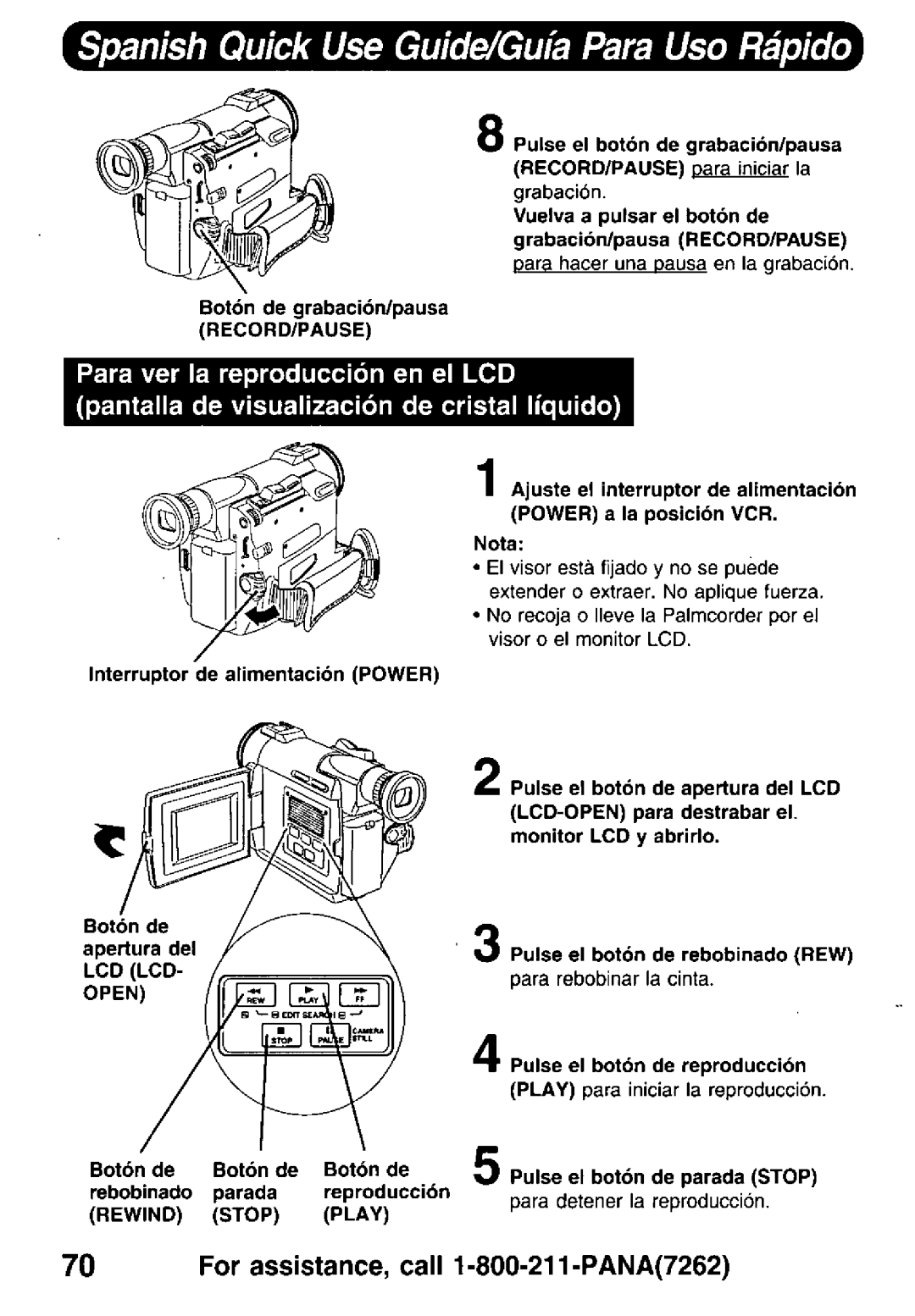 Panasonic PV-DV900 manual 