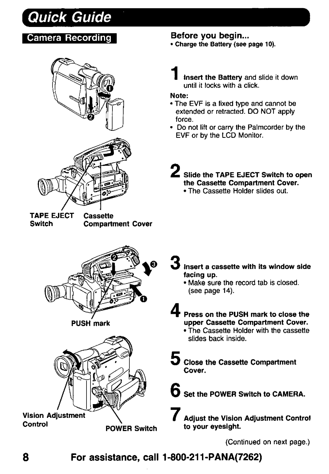 Panasonic PV-DV900 manual 