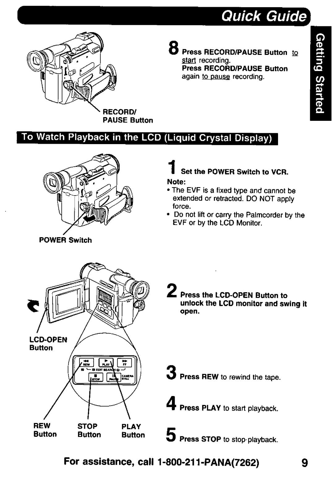 Panasonic PV-DV900 manual 