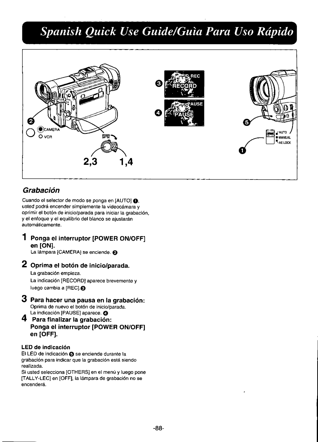 Panasonic PV-DV950 manual 