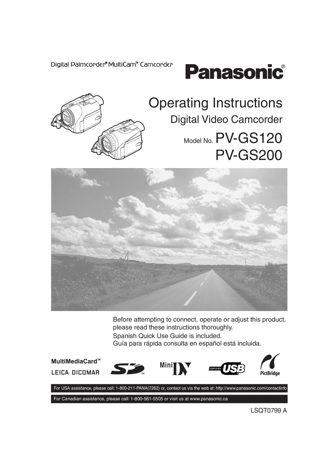 Panasonic PV-GS120 operating instructions PV-GS200 