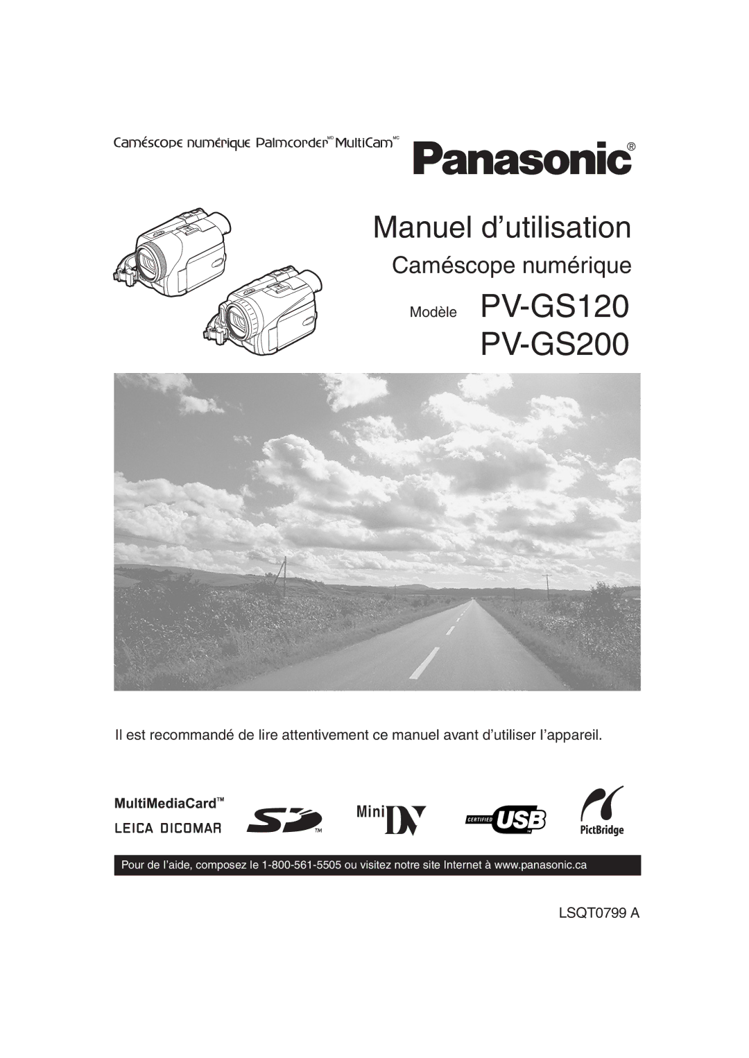 Panasonic operating instructions Modèle PV-GS120 PV-GS200 