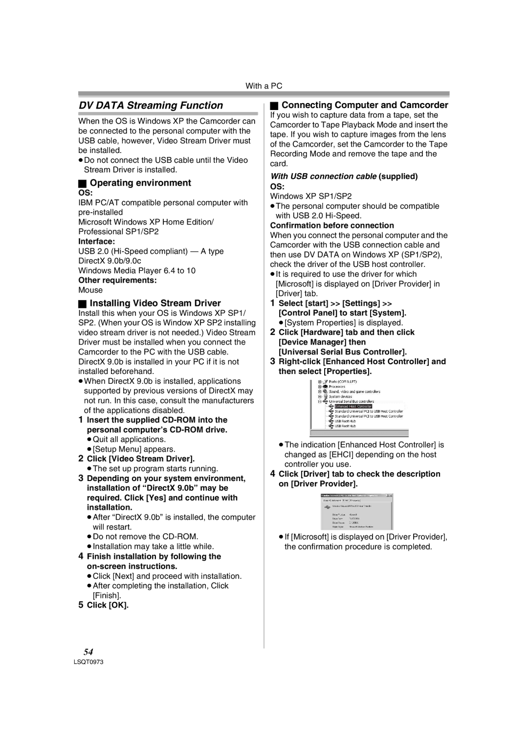 Panasonic PV-GS180 DV Data Streaming Function, Connecting Computer and Camcorder, Confirmation before connection 