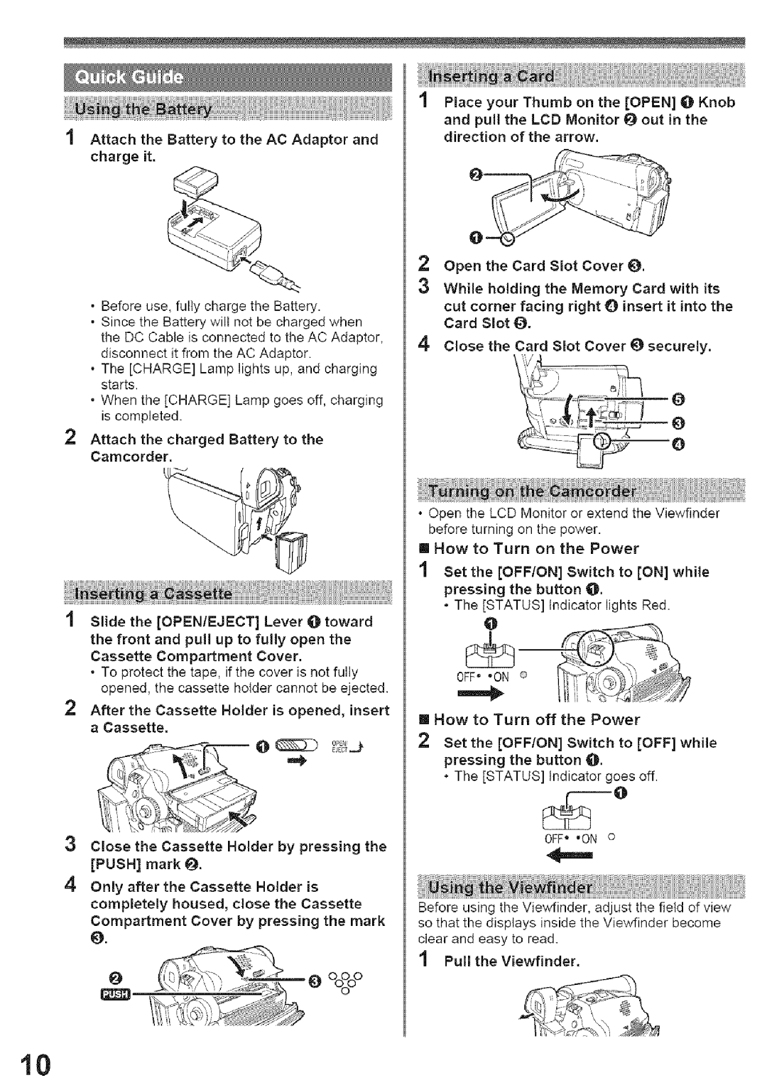 Panasonic PV-GS29, PV-GS39 operating instructions Pull the LCD Monitor O out, While 