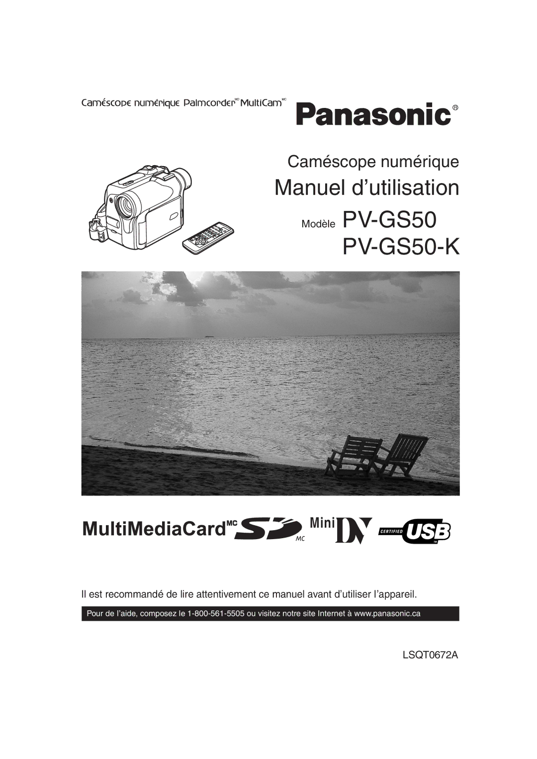 Panasonic PV-GS50-K operating instructions Manuel d’utilisation 