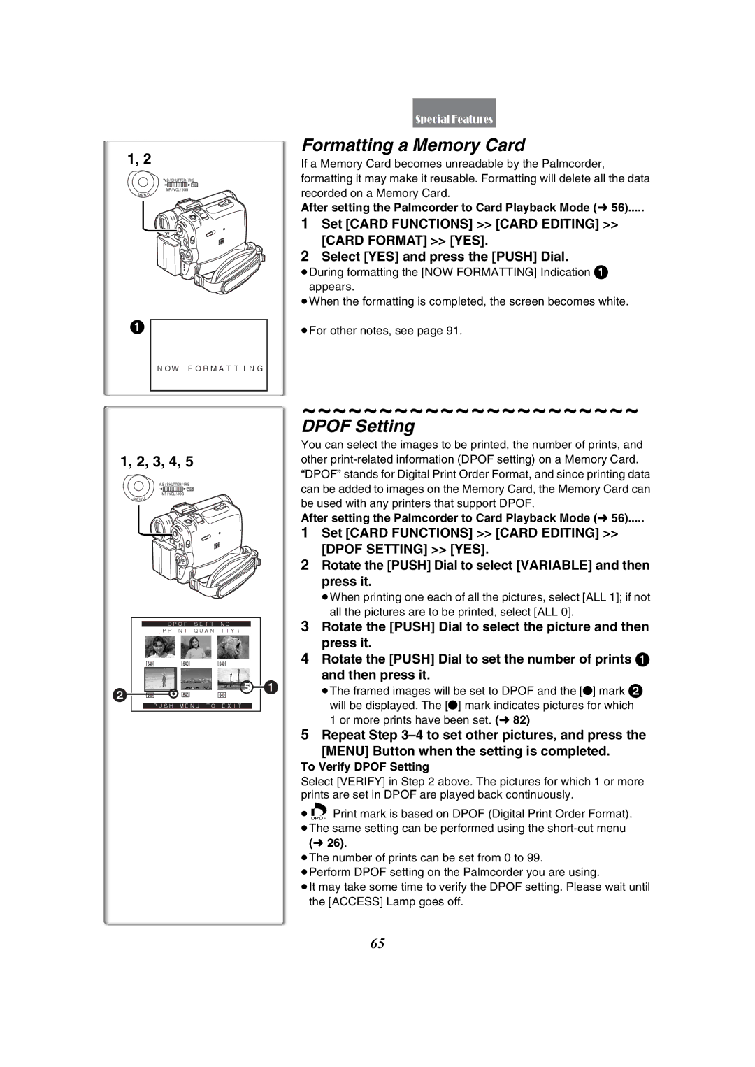 Panasonic PV-GS50-K operating instructions 3, 4 