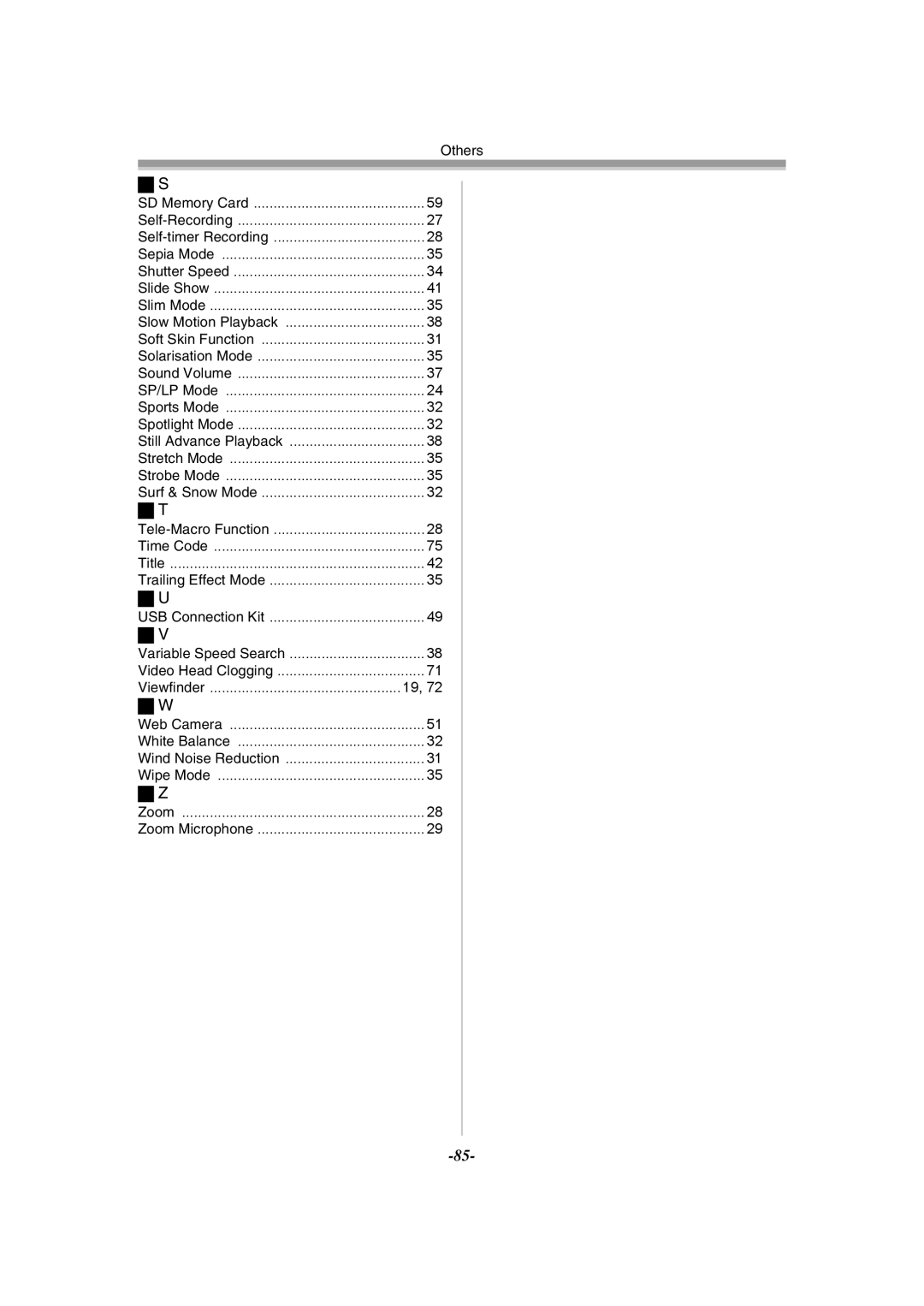 Panasonic PV-GS55 operating instructions Viewfinder 