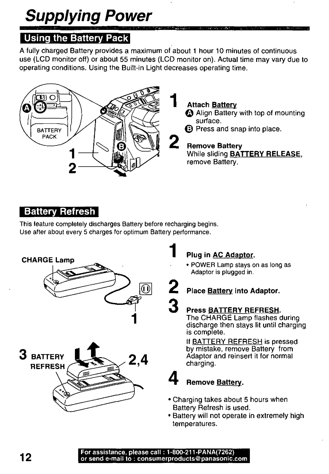 Panasonic PV-L50, PV-L60 manual 