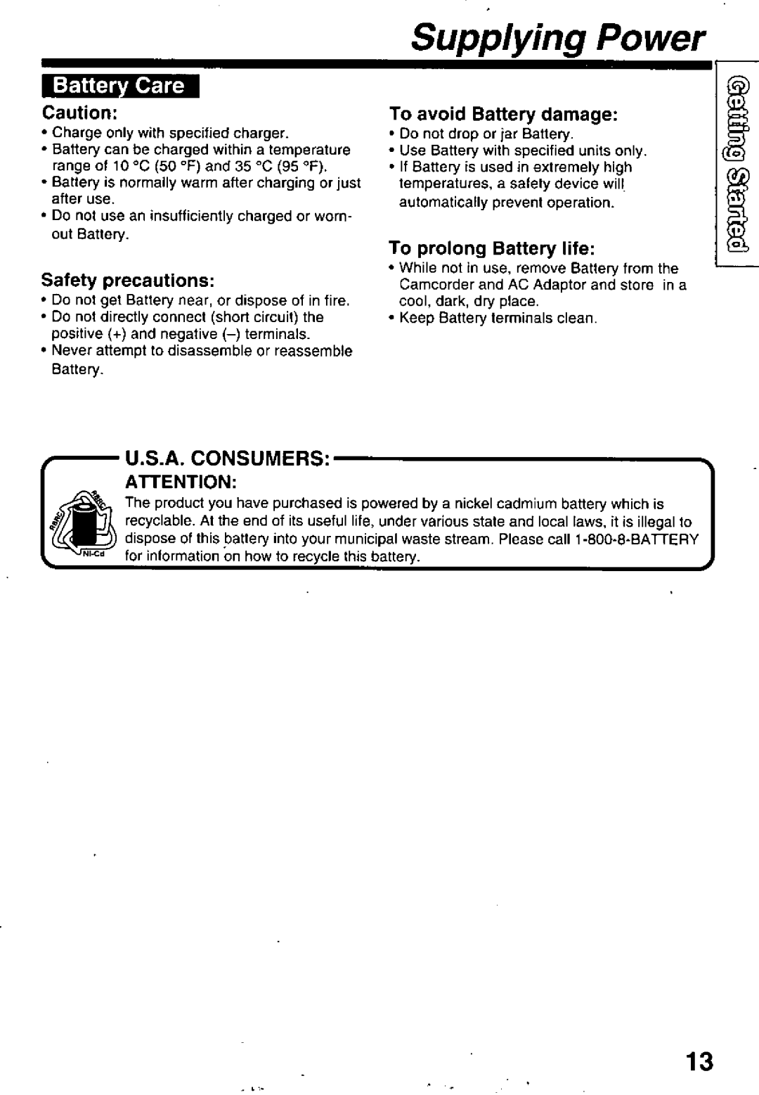 Panasonic PV-L60, PV-L50 manual 