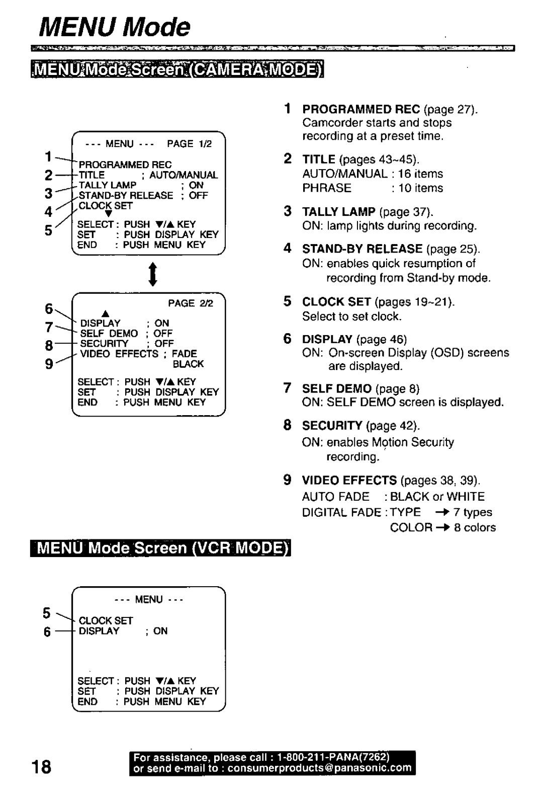 Panasonic PV-L50, PV-L60 manual 