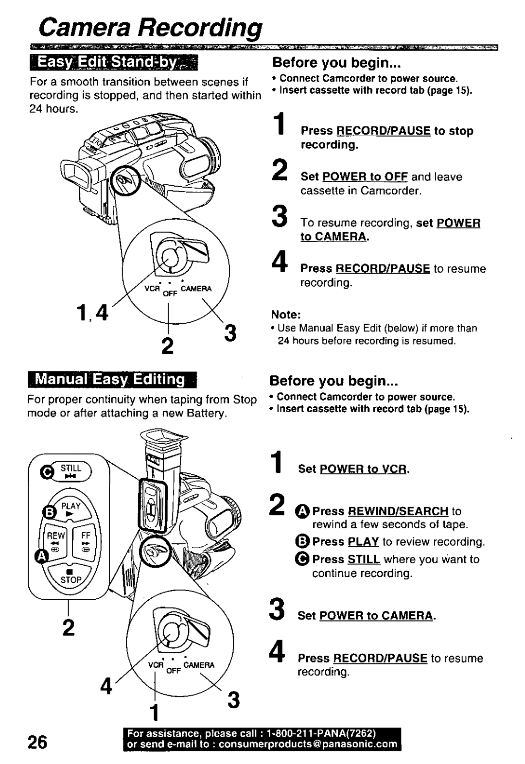 Panasonic PV-L50, PV-L60 manual 