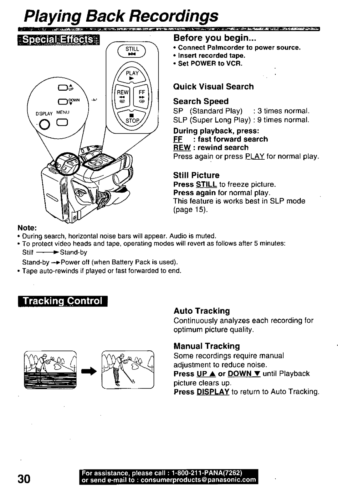 Panasonic PV-L50, PV-L60 manual 