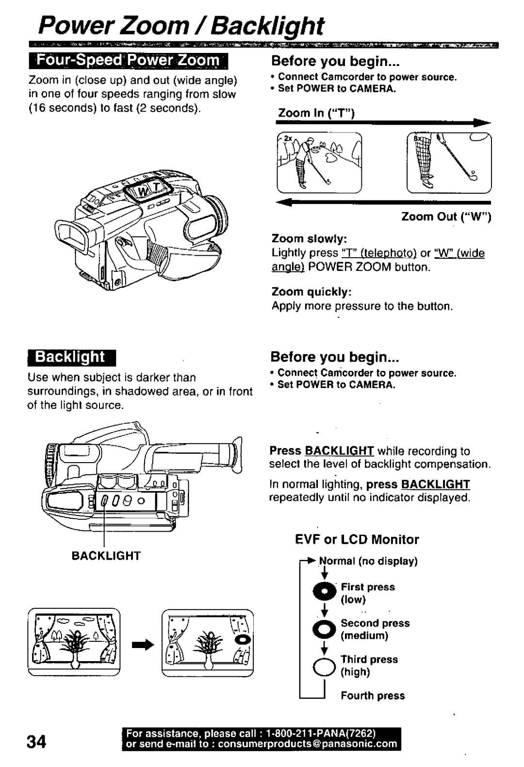 Panasonic PV-L50, PV-L60 manual 