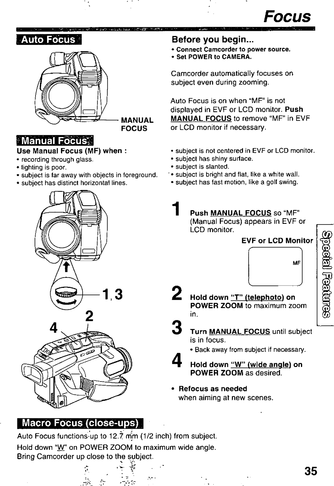 Panasonic PV-L60, PV-L50 manual 