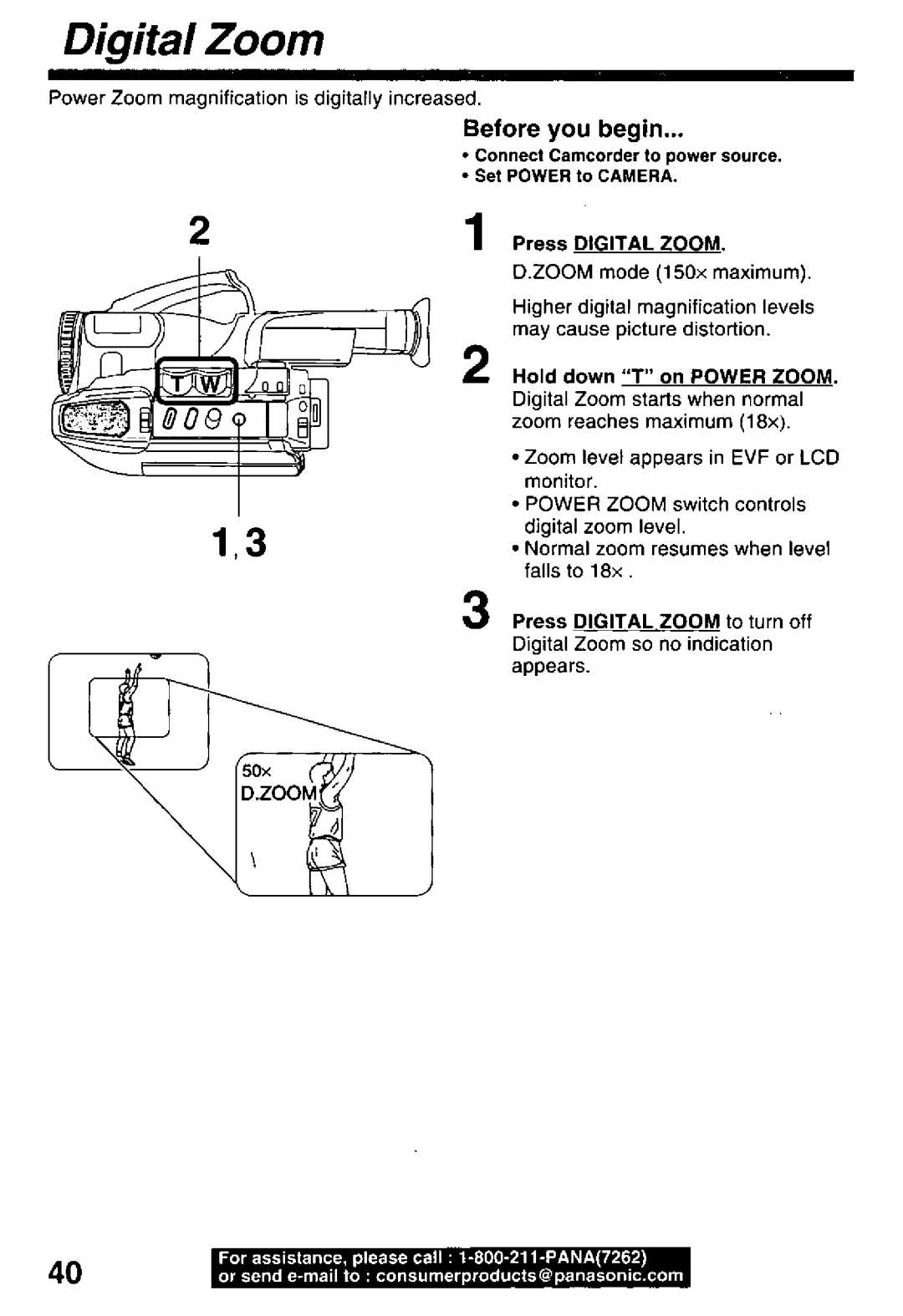 Panasonic PV-L50, PV-L60 manual 