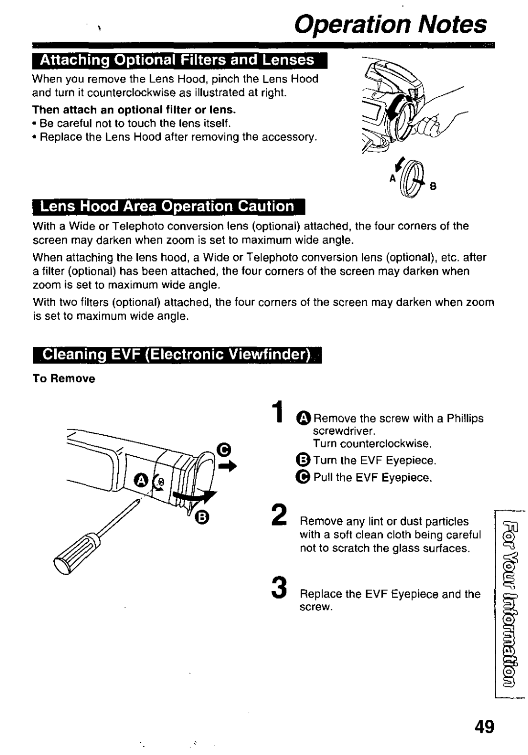 Panasonic PV-L60, PV-L50 manual 