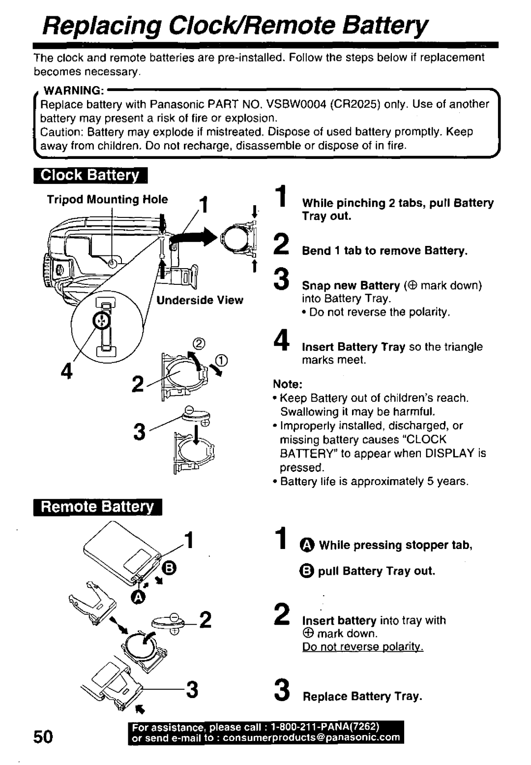 Panasonic PV-L50, PV-L60 manual 