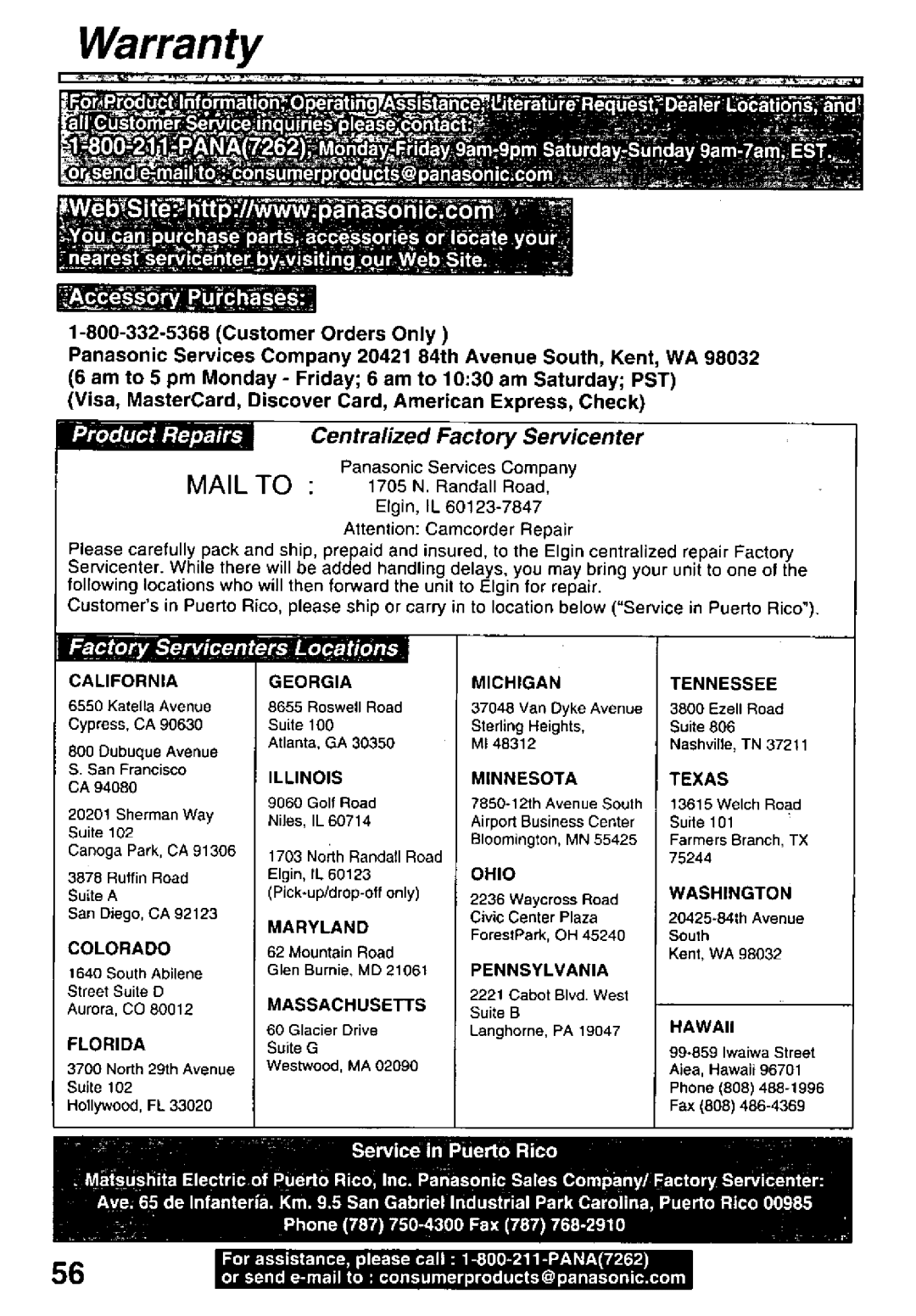 Panasonic PV-L50, PV-L60 manual 