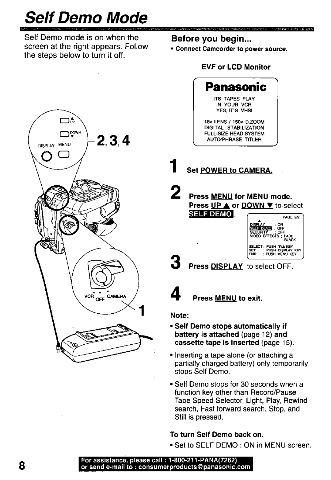 Panasonic PV-L50, PV-L60 manual 