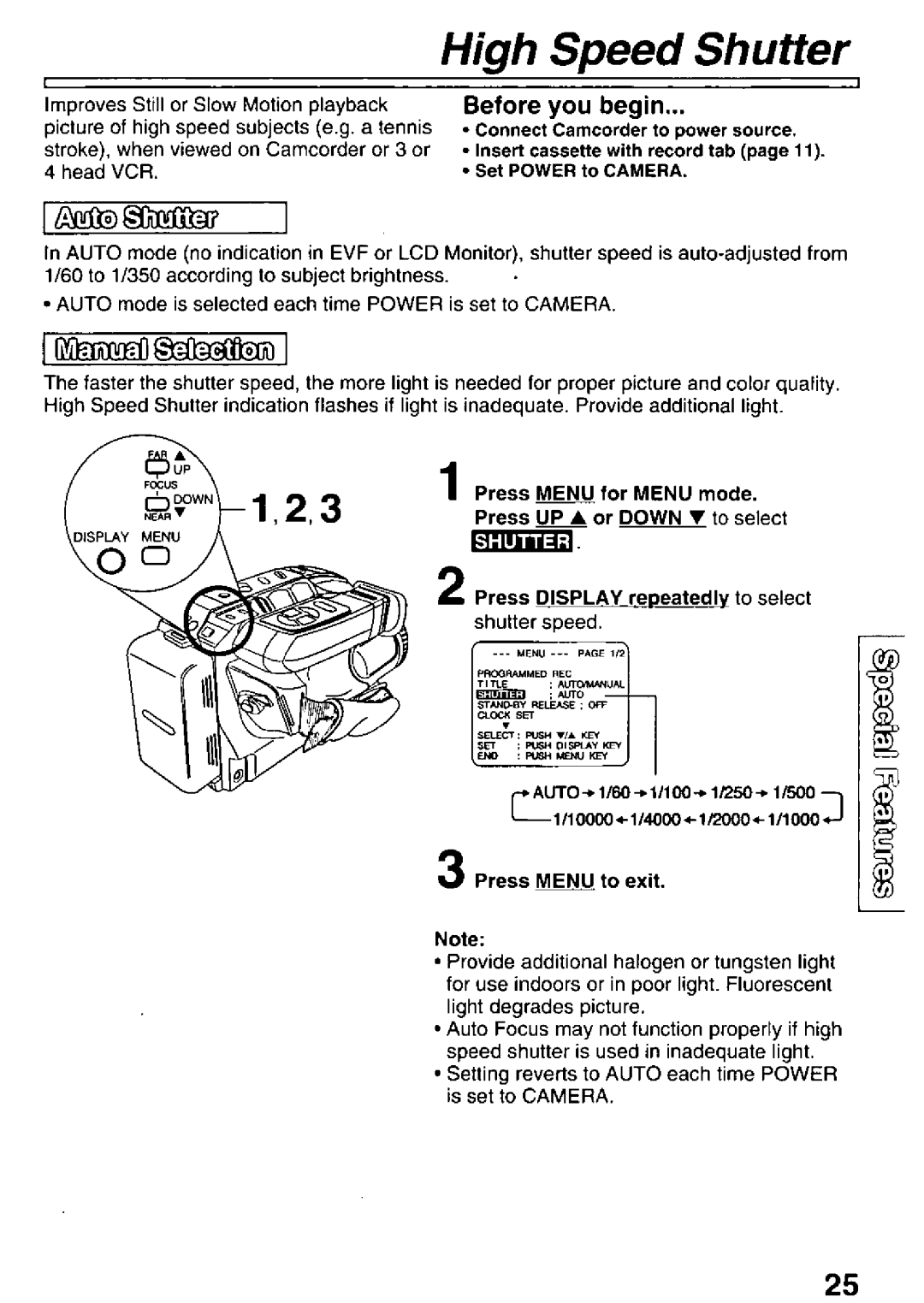 Panasonic PV-L501 manual 