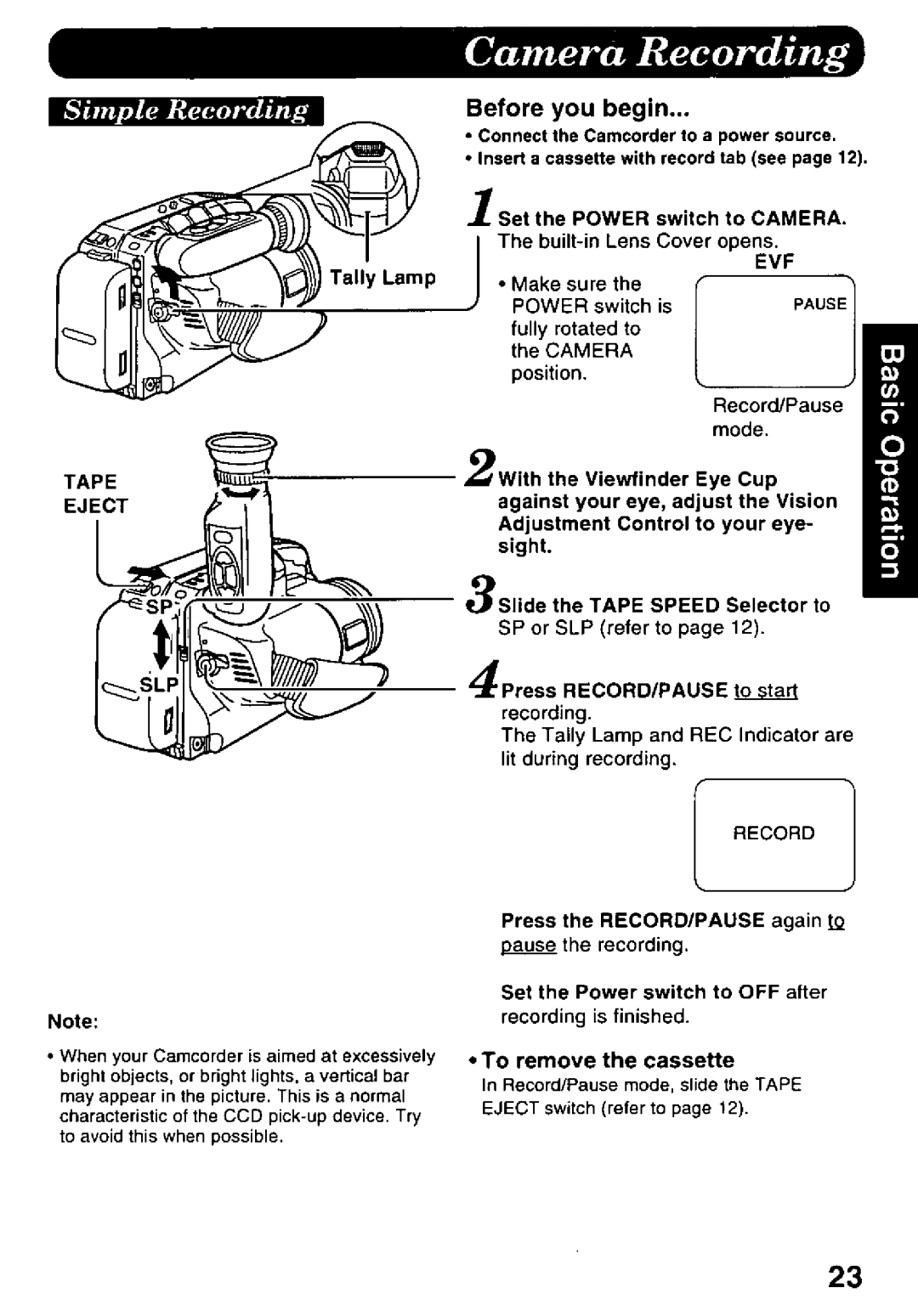 Panasonic PV-L578 manual 