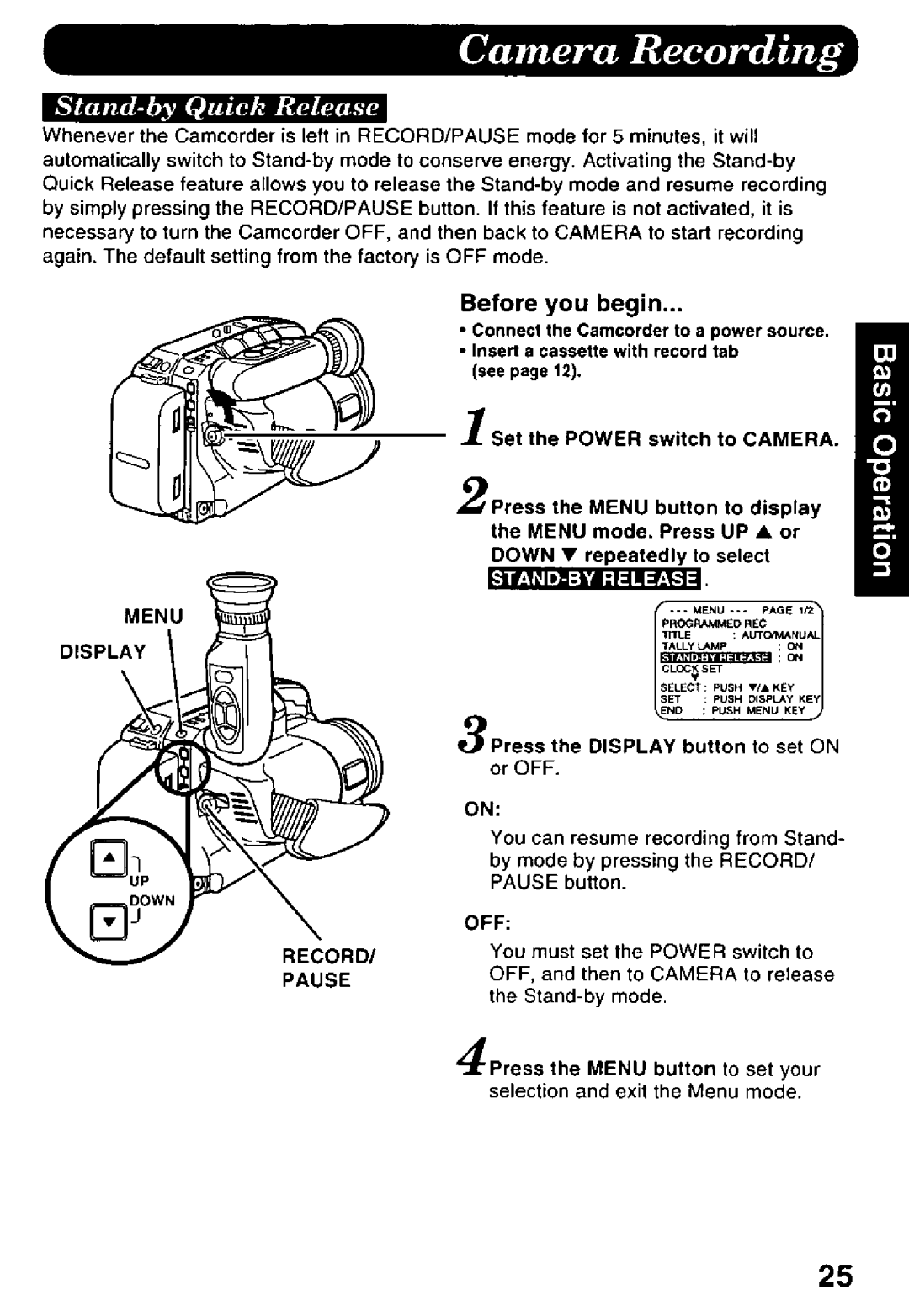 Panasonic PV-L578 manual 