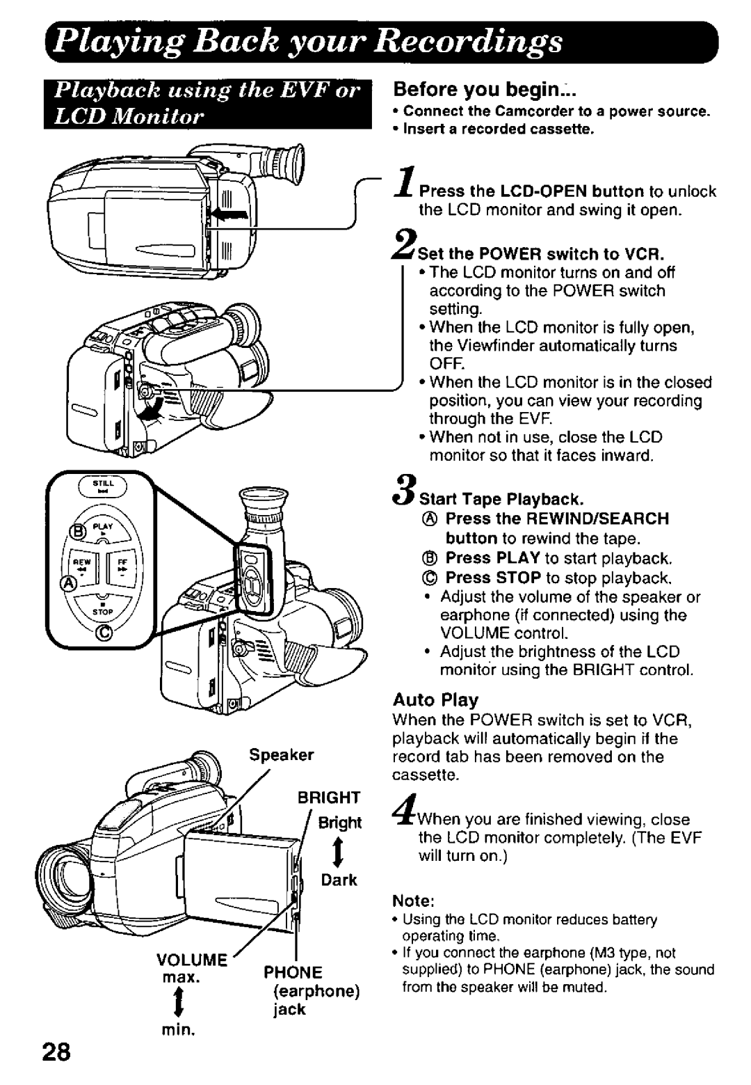 Panasonic PV-L578 manual 