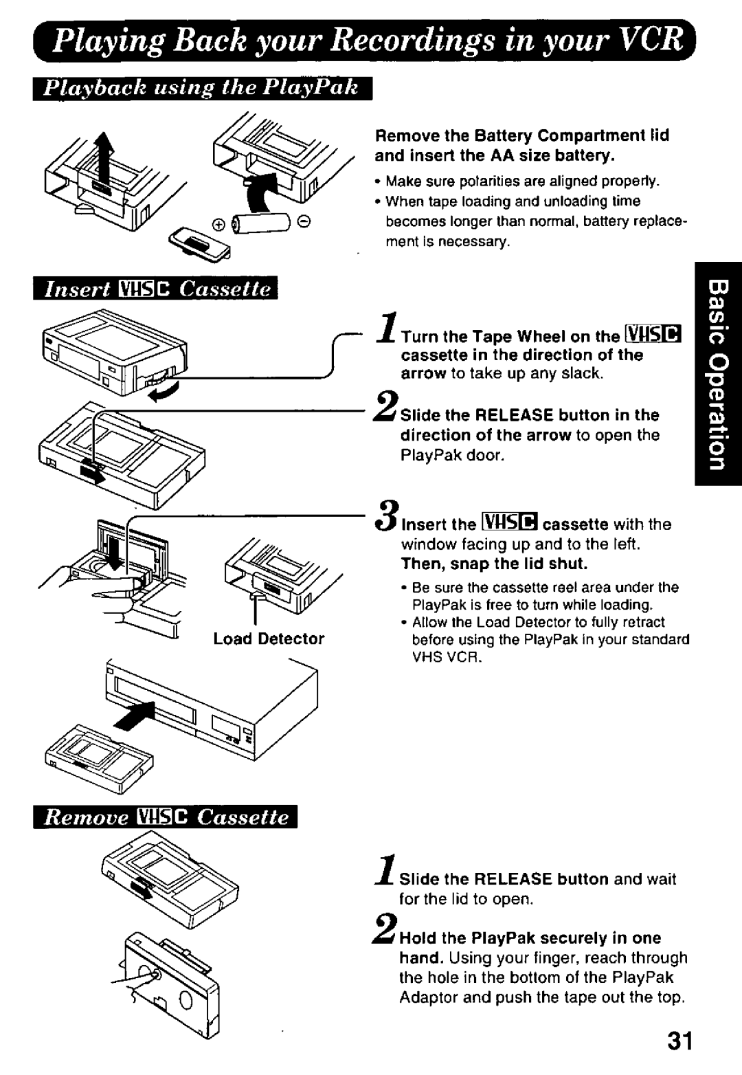 Panasonic PV-L578 manual 