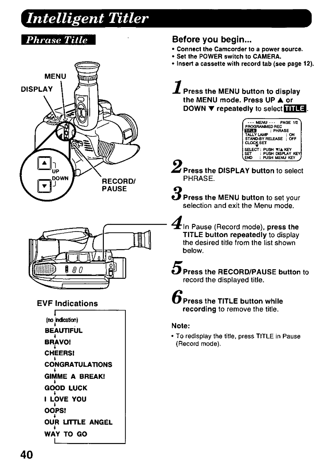 Panasonic PV-L578 manual 