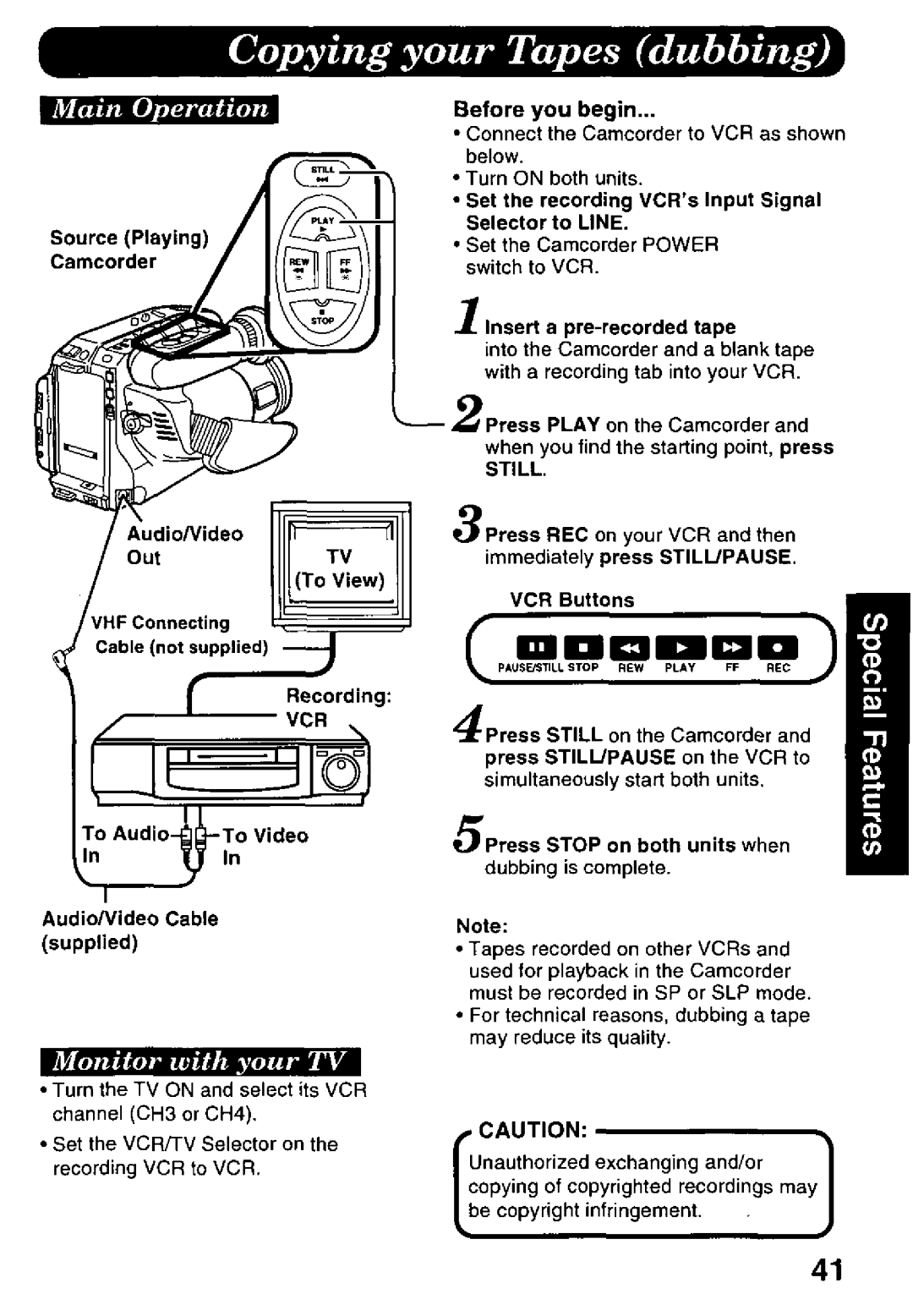 Panasonic PV-L578 manual 