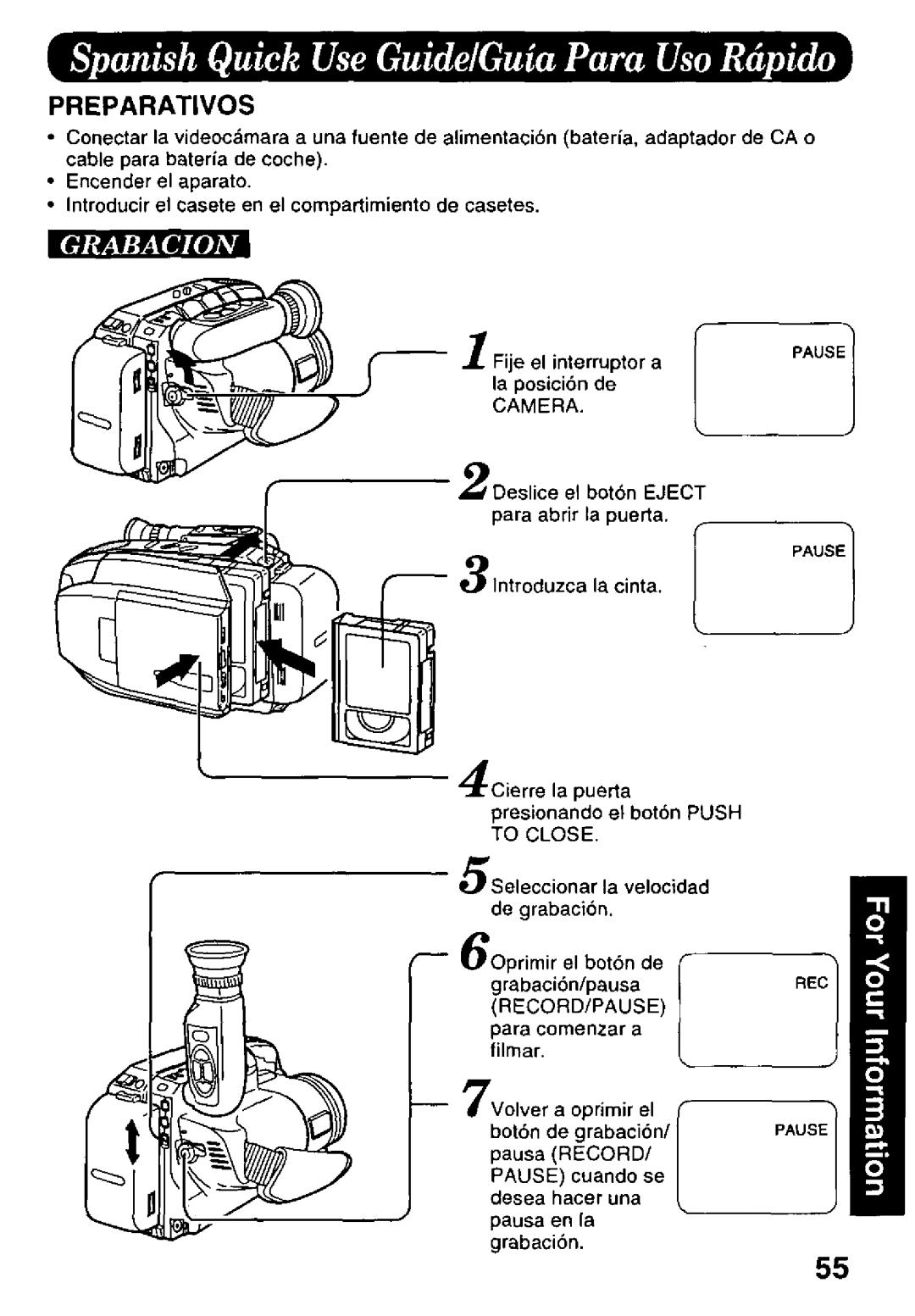 Panasonic PV-L578 manual 