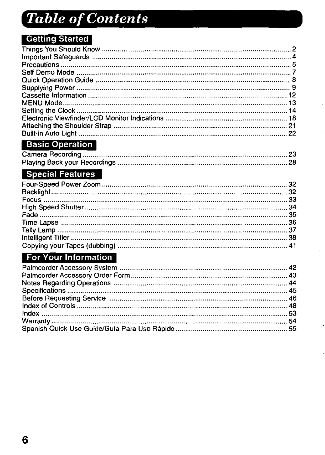 Panasonic PV-L578 manual 