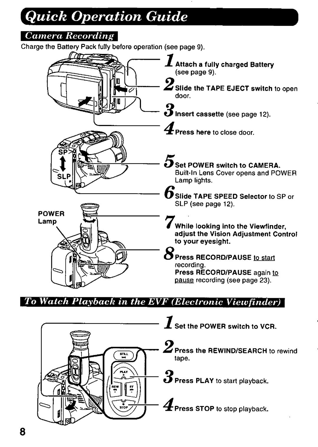 Panasonic PV-L578 manual 