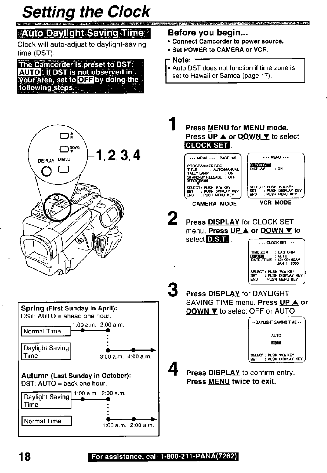 Panasonic PV-L600 manual 