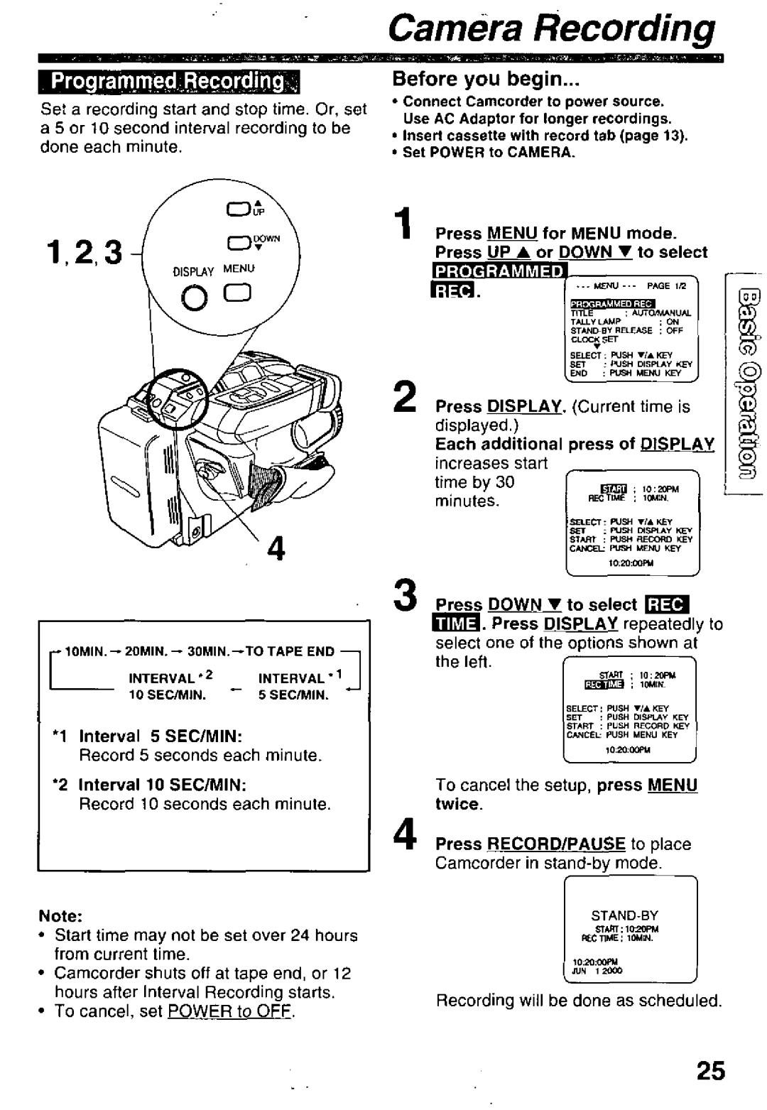 Panasonic PV-L600 manual 