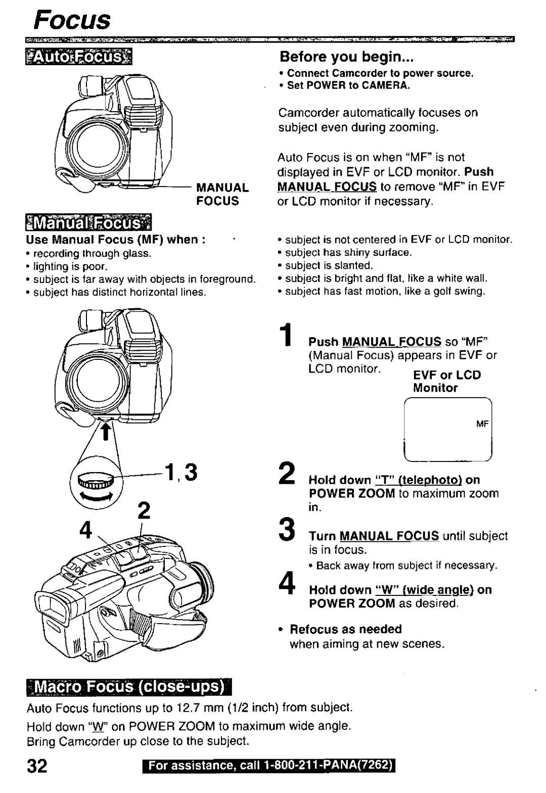 Panasonic PV-L600 manual 